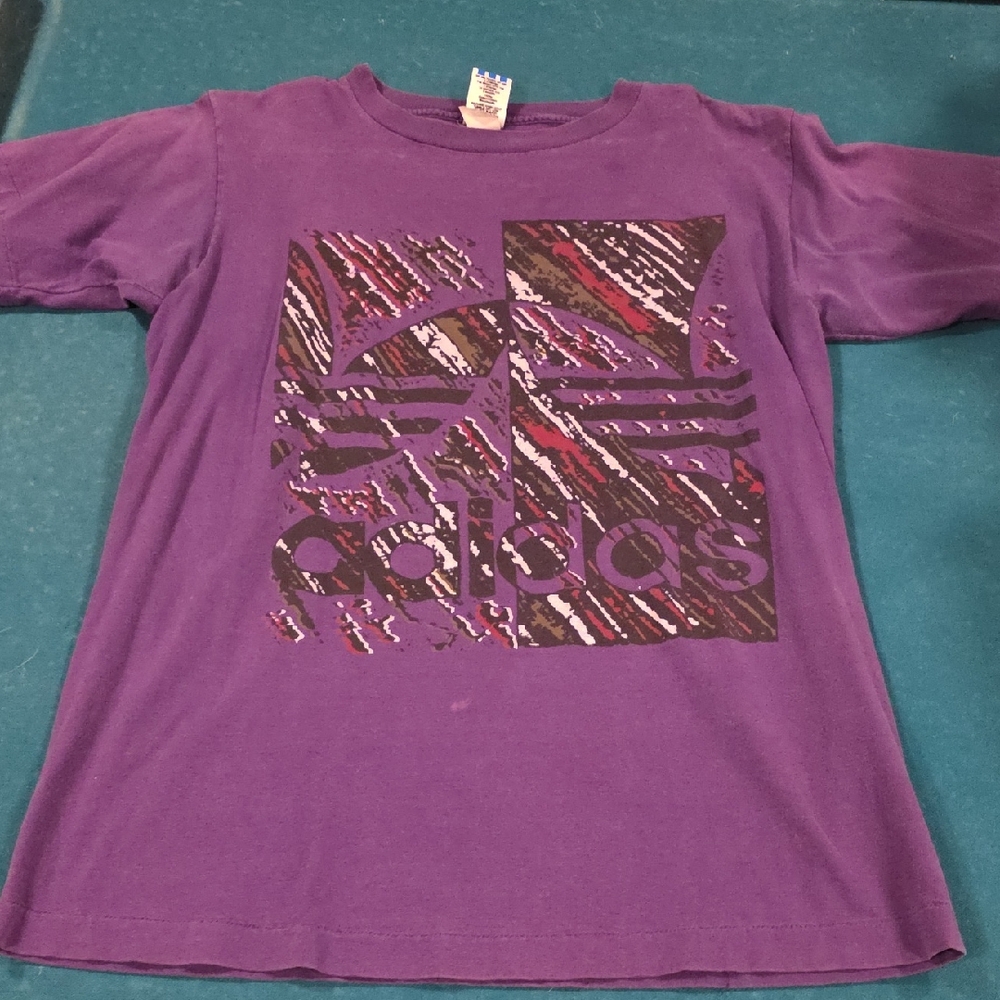 Adidas Kids Purple Graphic Tee